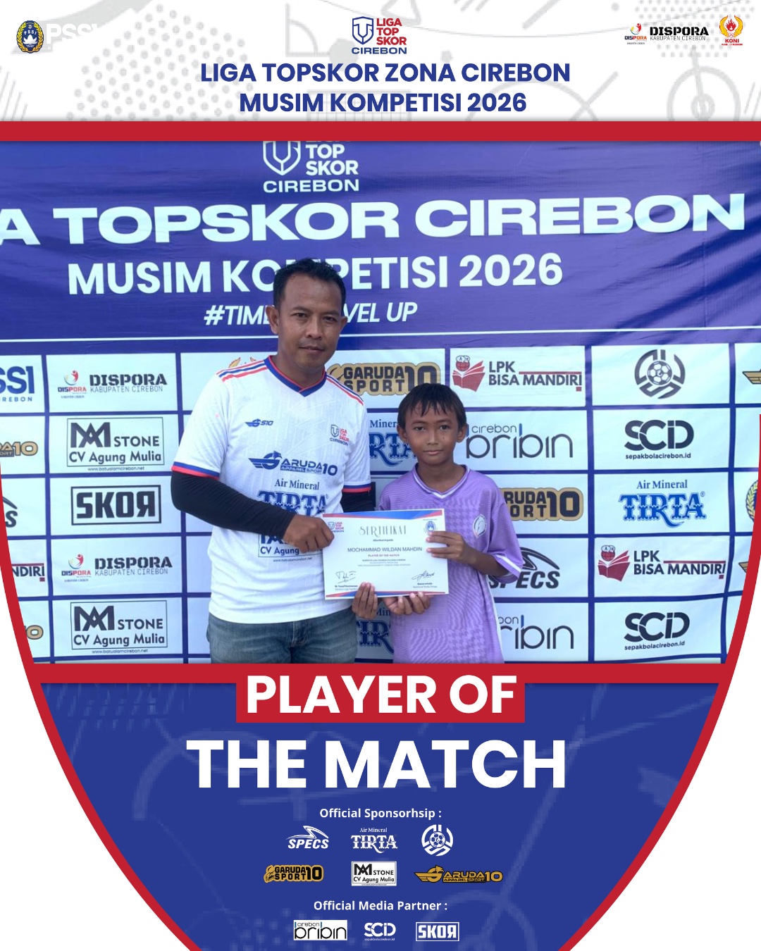 M. Wildan Mahdi Raih Player of the Match Liga TopSkor U-12, Sumbang Satu Gol untuk Garuda Top
